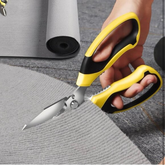 Utility Scissors Heavy Duty: sharp Scissors All Purpose heavy duty, Easy Cutting - Picture 2 of 8